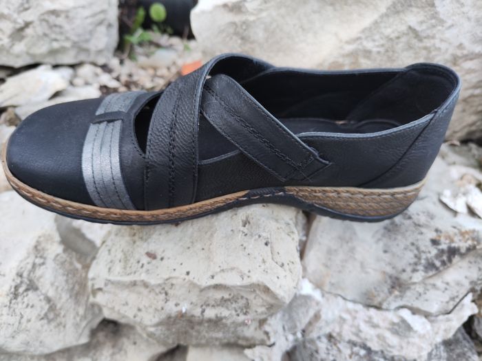 🎁Ballerines femme noires confort a scrath T.38 Comme neuf - photo numéro 10