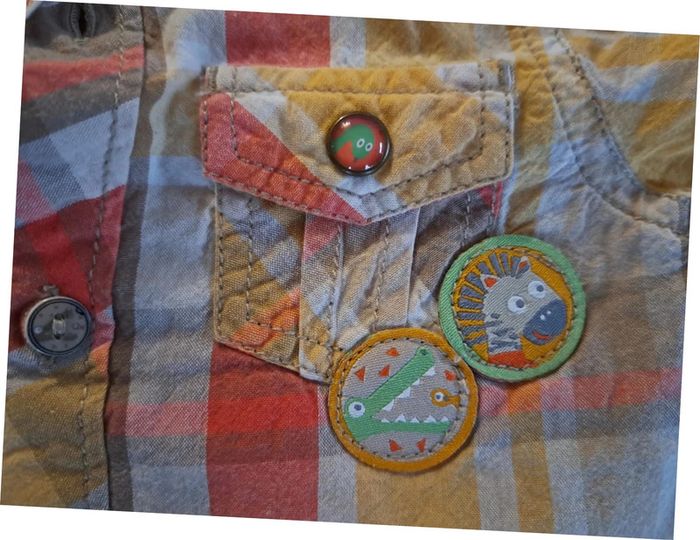 Ensemble chemise et salopette animaux - photo numéro 3