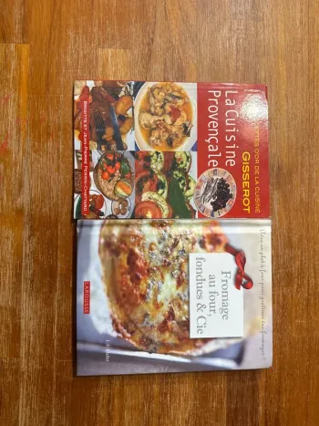 Lot de deux livres sur la cuisine