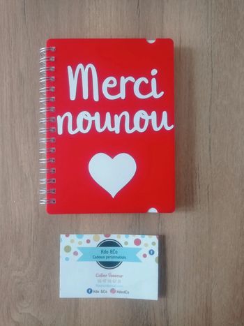 Carnet spirale merci nounou