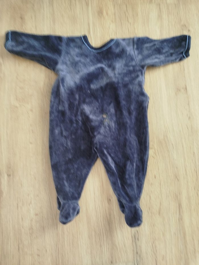 Pyjama velours petit bateau 3 mois