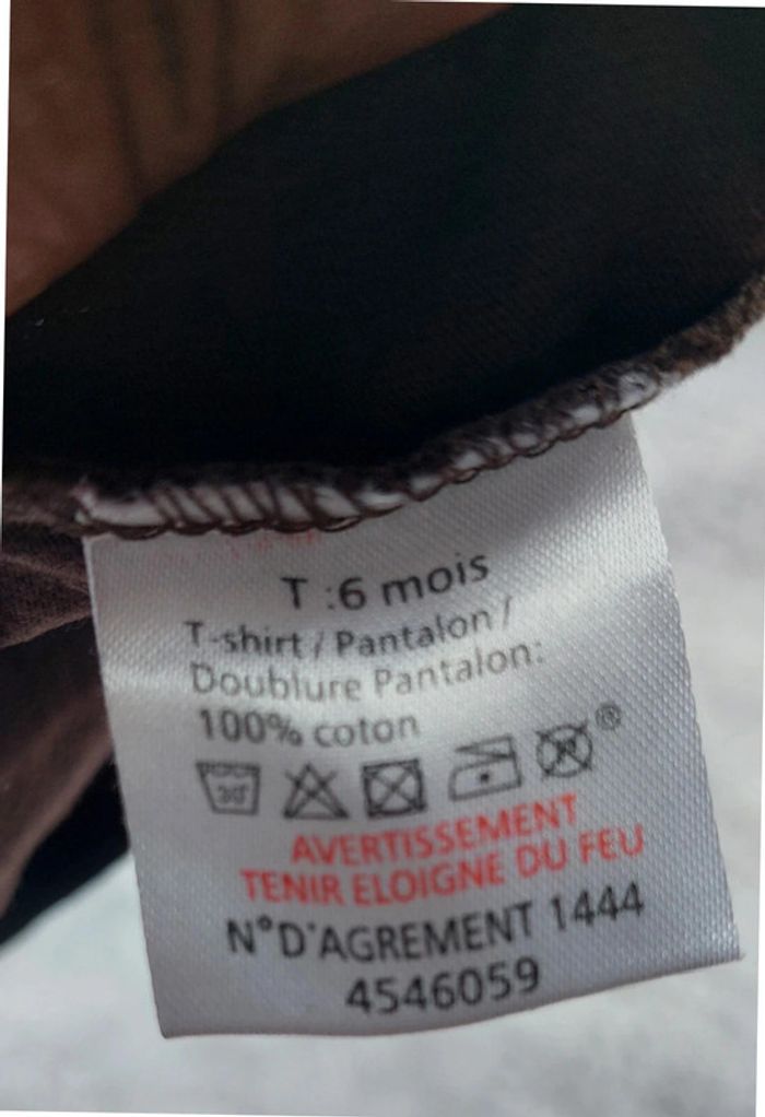 Tee-shirt manches longues bébé garçon 6 mois - CUBUS - motif poney - photo numéro 3