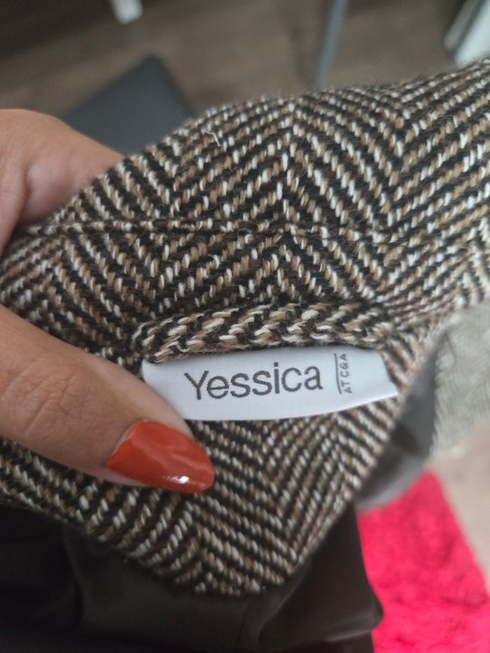 ✨ Blazer vintage en tweed à chevrons – Élégance intemporelle ✨ - photo numéro 9