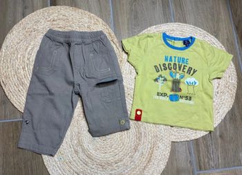 Ensemble pantalon + t-shirt 6 mois