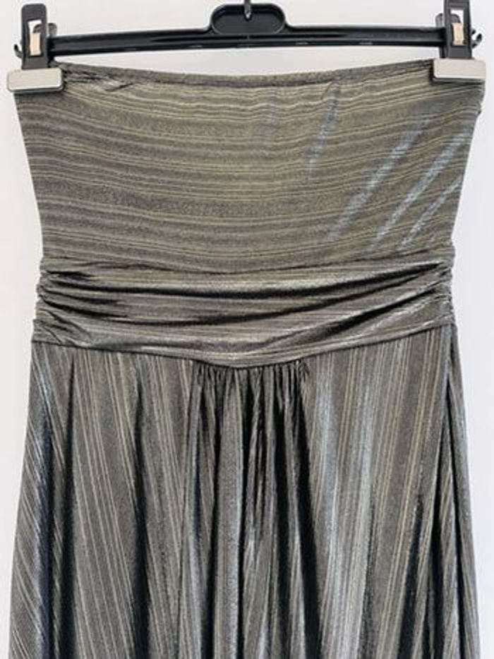 Robe longue noire et doré Taille S - photo numéro 6