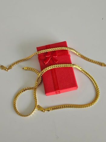 Ensemble or plaqué 18k + Boîte Cadeau 🎁 