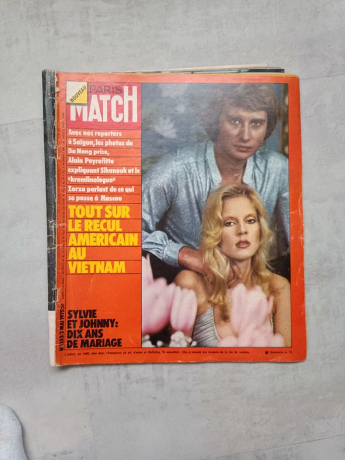 Lot Paris Match couverture Johnny. - photo numéro 11