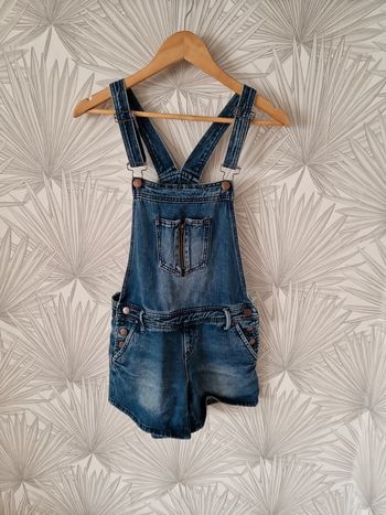 Jolie salopette short en jean Mim taille 36