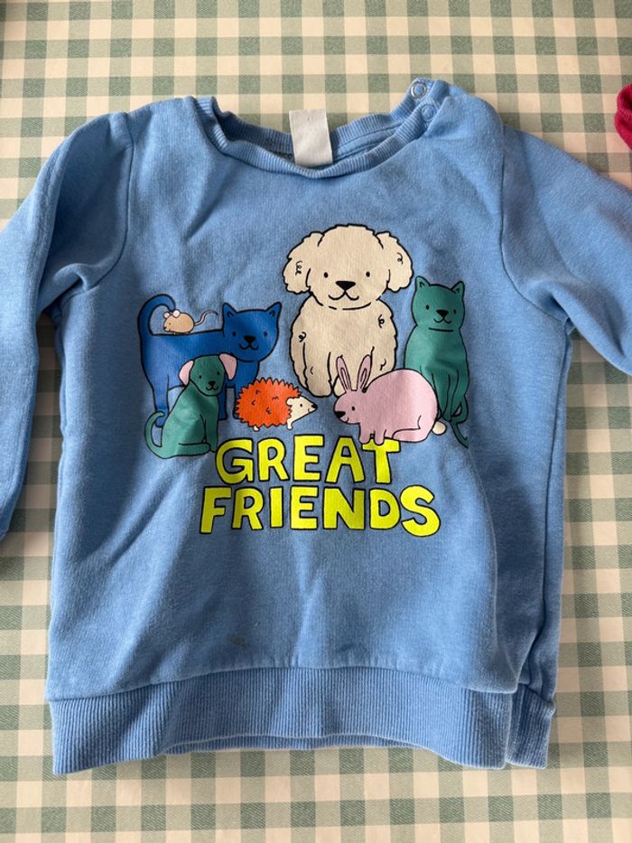 Lot de 14 sweats et 9 pantalons enfant taille 86/92cm - photo numéro 7