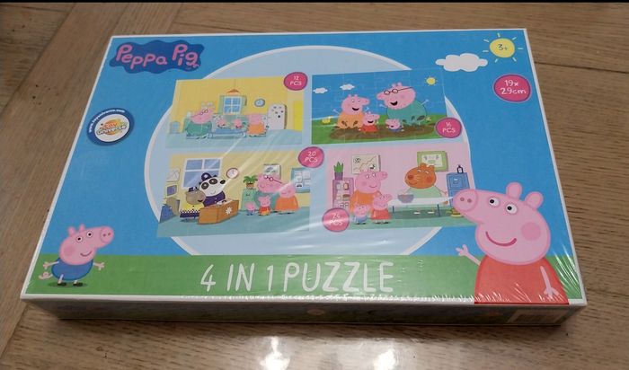 Puzzles 4 en 1 peppa pig neuf