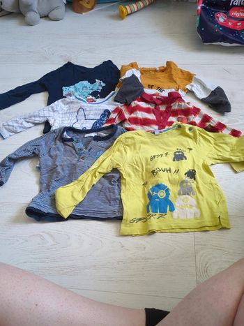 Lot 6 t-shirts 18 mois