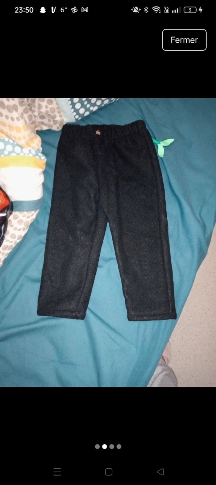 Pantalon polaire noir mixte - photo numéro 3