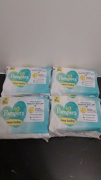 Lingettes pampers harmonie 