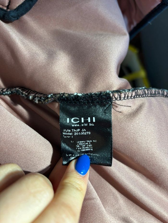 Veste longue chic ichi - Noir & Blanc - Taille L - photo numéro 5