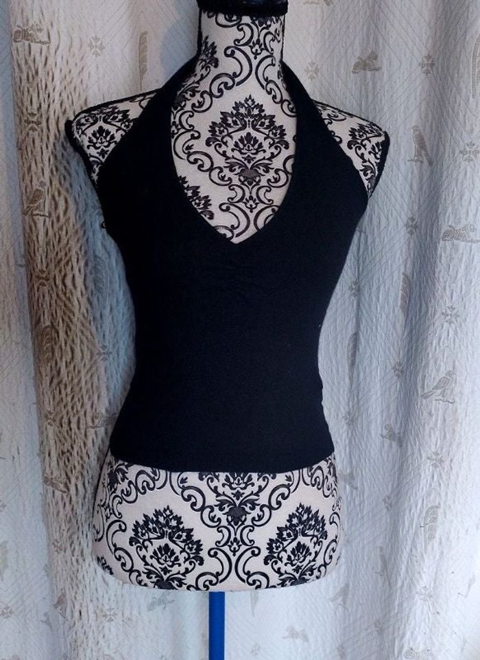 Top dos nu maille noire Taille S