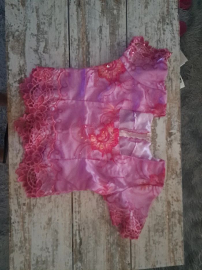 Ensemble orientale jupe longue haut et foulard dentelle et strass - photo numéro 7