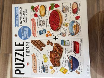 Puzzle thérapie Larousse Billie Blake – Recettes sucrées – 2x420 pièces – complet