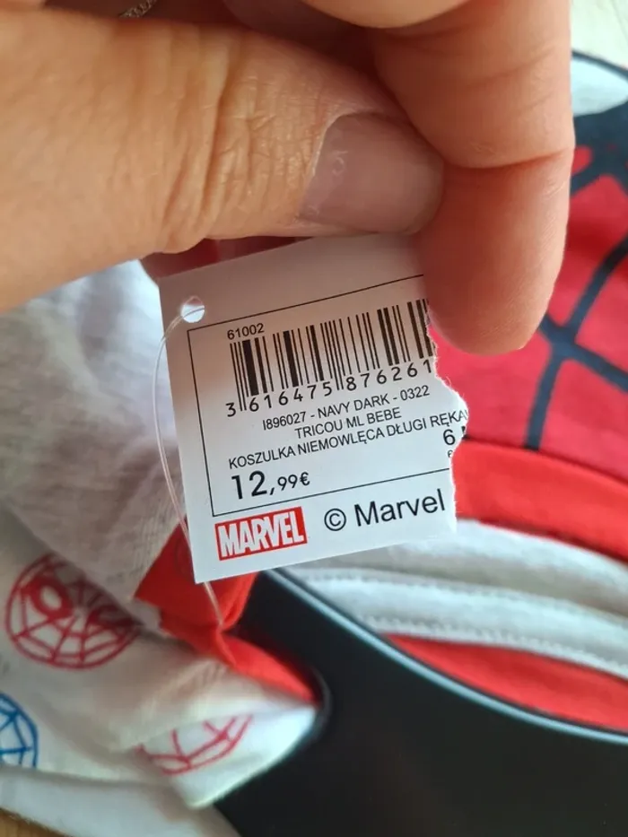 Lot de 2 tee shirt manches longues marvel - photo numéro 5