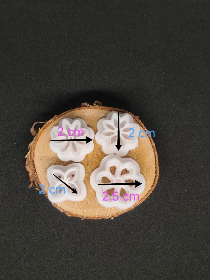 Emporte-pièces création de boucles d'oreilles pâte polymère - photo numéro 2