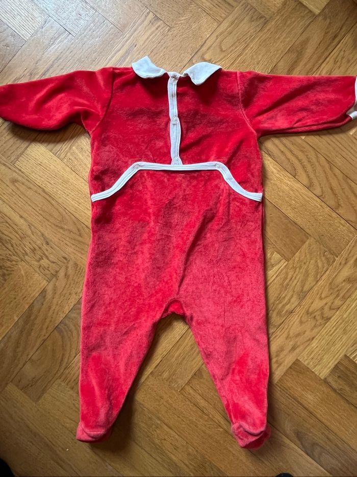 Pyjama Petit Bateau 6 mois rouge - photo numéro 3