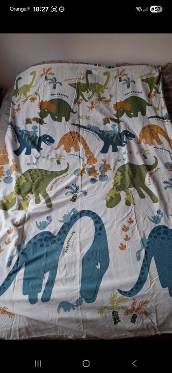 Housse de couette Dinosaure + taie