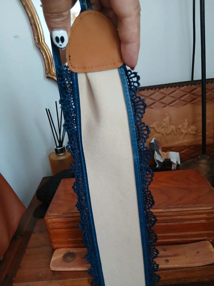 Ceinture large à nouer style obi motif bohème chic - photo numéro 4