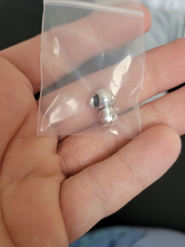 Charms chien petit coeur argent - photo numéro 2