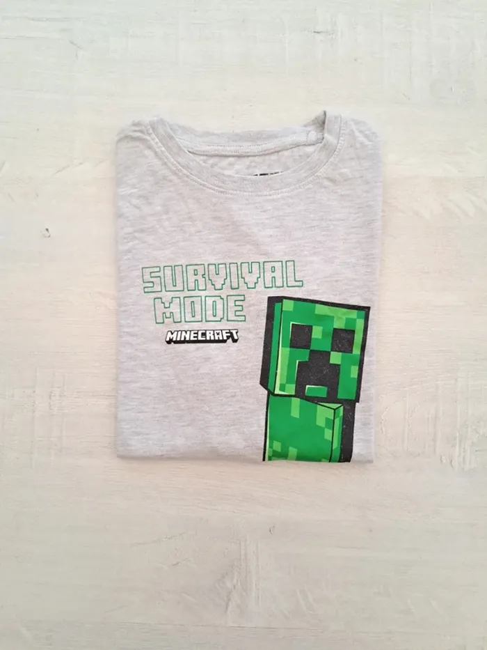 T-shirt Minecraft Creeper - taille 134cm 8/9 ans - coton - photo numéro 2