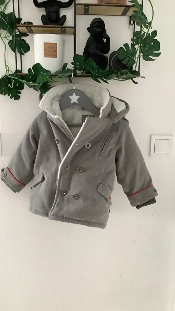 Blouson gris hiver