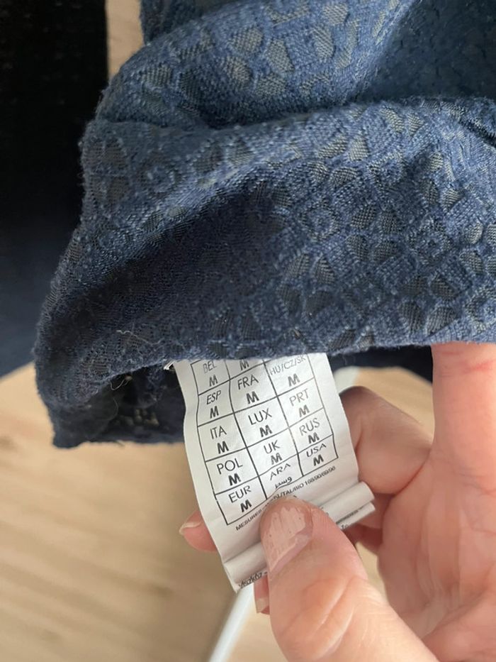 Haut bleu marine promod taille M - photo numéro 4