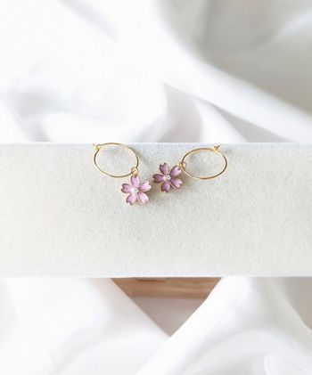 Boucles d'oreilles fleurs 