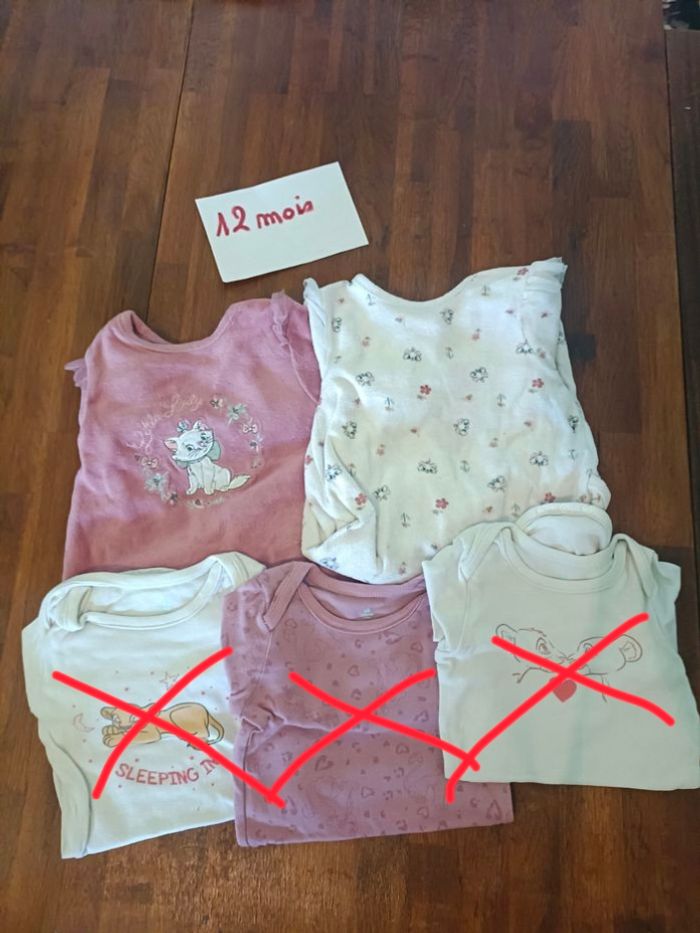 Lot bodies et pyjamas Disney