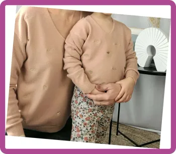 Pull Mère/Fille, Version Maman Taille S, NEUF avec étiquette