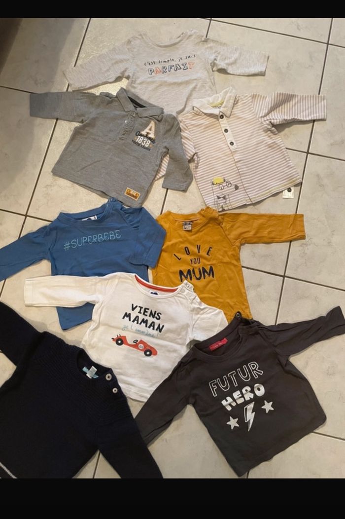 Lot hauts manches longues