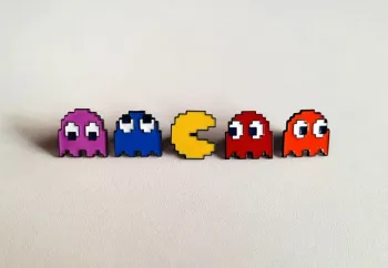 Lot de 5 Pin's / Collection Pac-Man - Namco