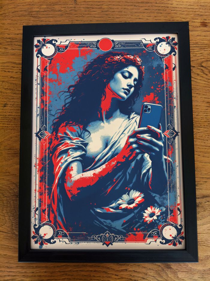 Poster Affiche A4 (21 × 29,7 cm) vintage pop moderne – Art mural revisité - photo numéro 3