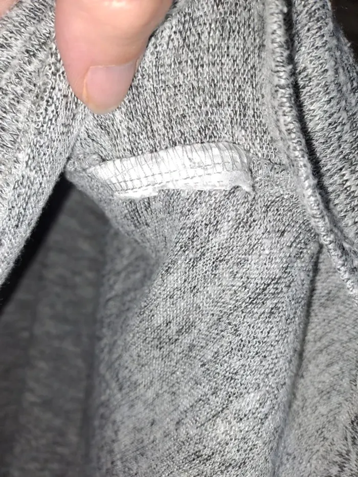 Joli pull tunique doux femme Fb Sister S gris moucheté évasé tbe - photo numéro 2