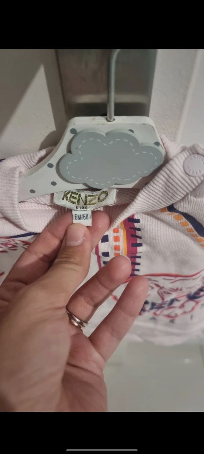 Robe pull kenzo bébé taille 6 mois - photo numéro 3