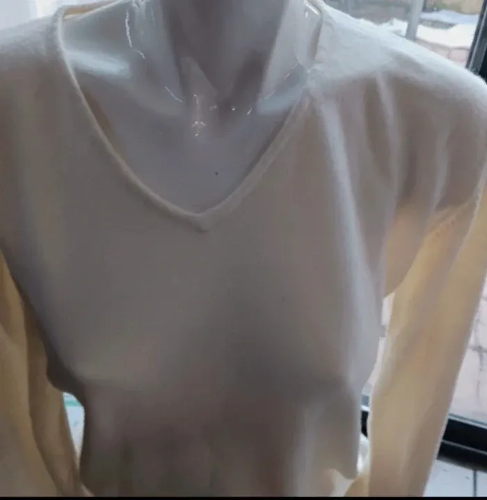 Pull col v taille 48 via 28