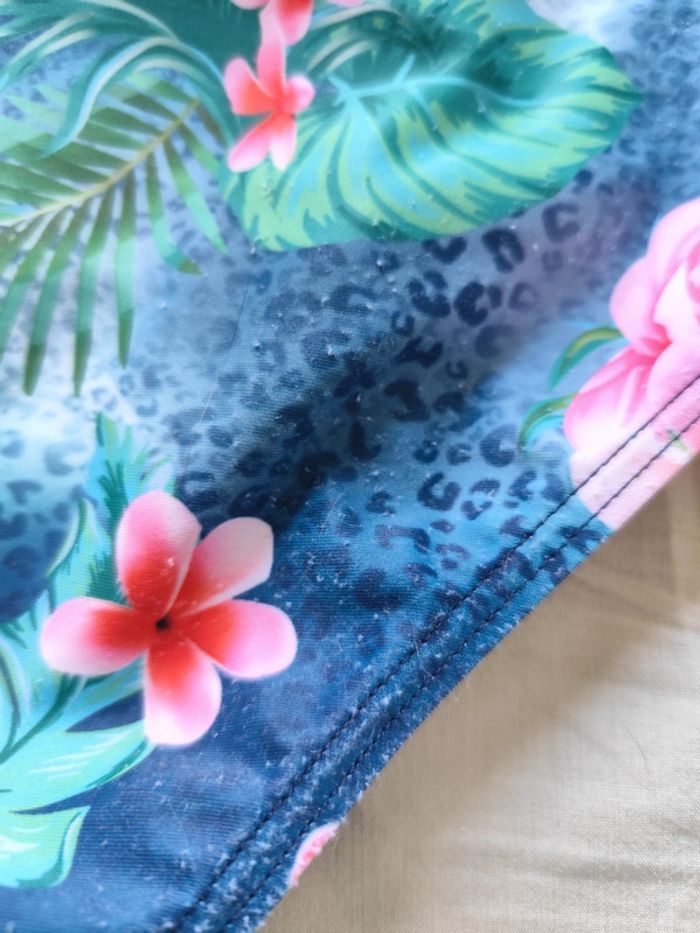 Maillot de bain fille 12 ans motif tropical 2 pièces - photo numéro 5