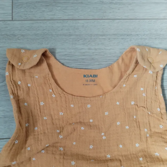 Gigoteuse moutarde gaze de coton Kiabi 18-36 mois - photo numéro 2