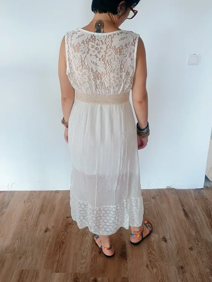 robe longue blanche été TU - photo numéro 3
