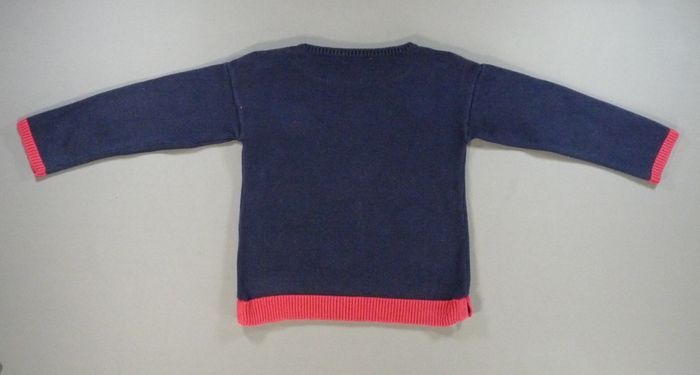 Pull tricot gris jaune chouette Orchestra 3 ans 98 cm fille - photo numéro 4