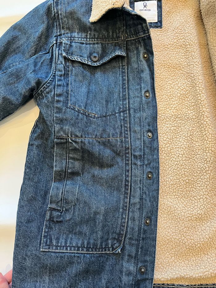 veste en jean en moumoute 14 ans - photo numéro 7