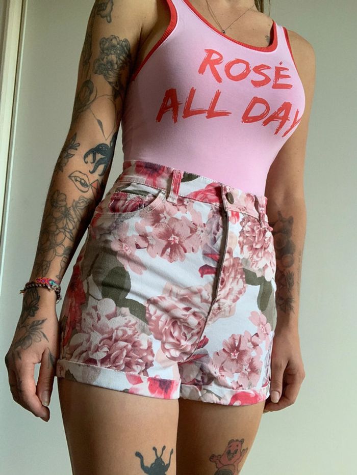 Short jean taille haute amisu taille 36 s