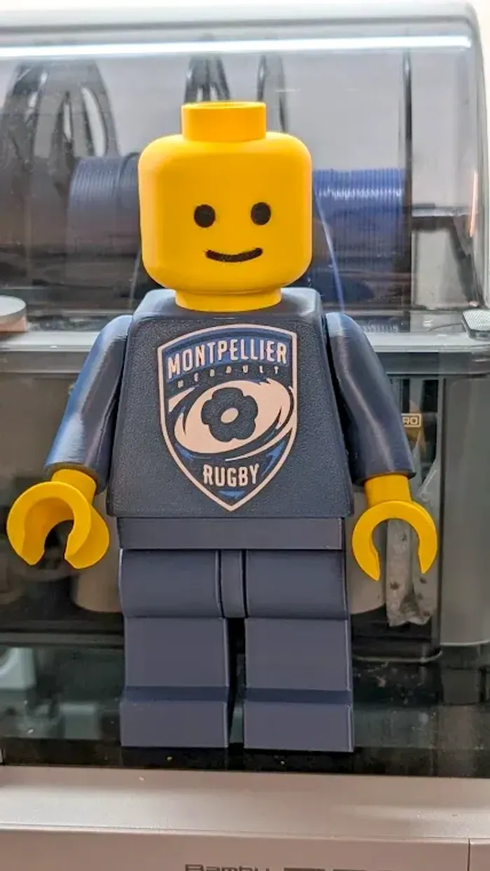Figurine brique (20cm) - Montpellier Hérault Rugby (MHR)