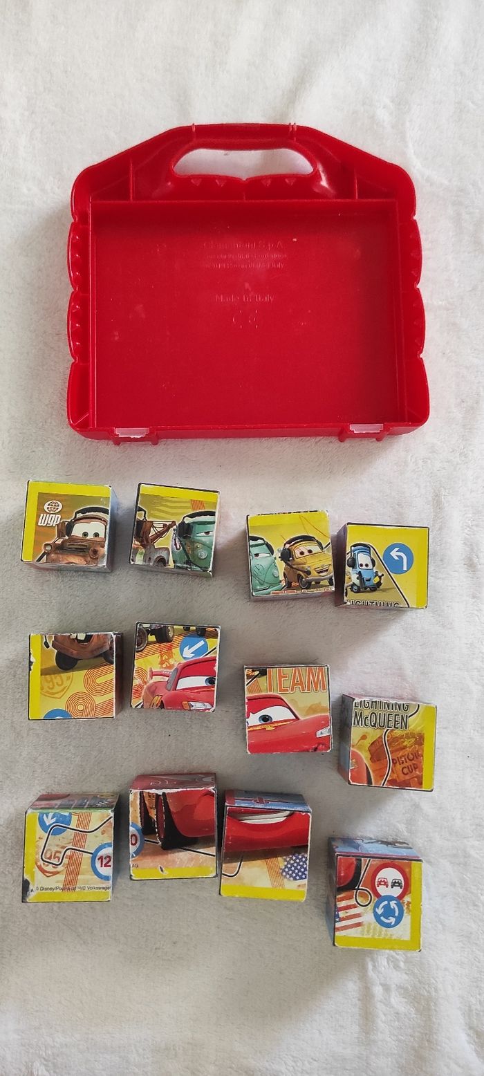 Puzzle cubes en bois cars - photo numéro 2