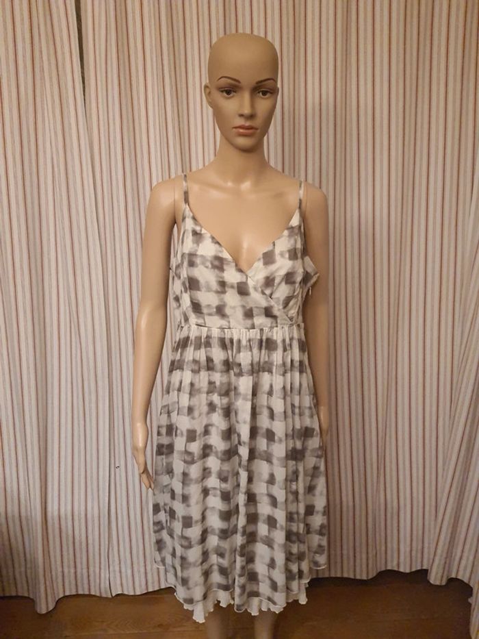 Jolie Robe d'été Sandwich fr 42 100%coton