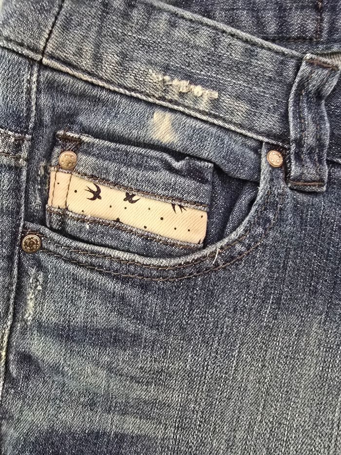 Short court jeans 🍒vintage 90🍒taille 44/46 - photo numéro 3