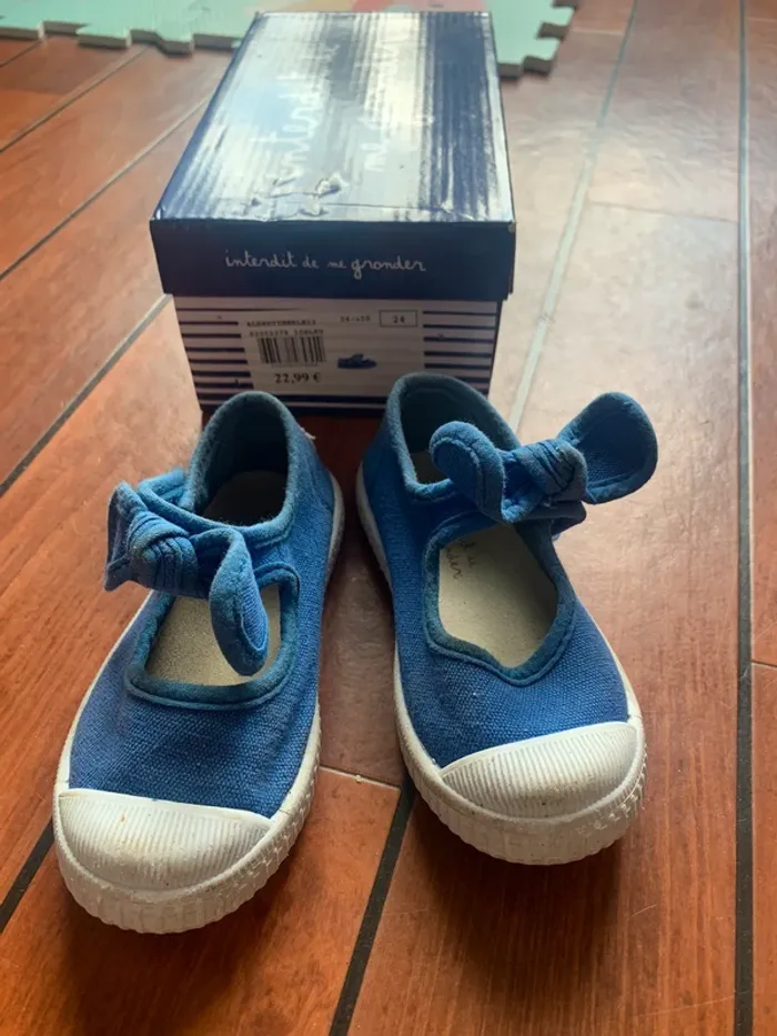 Chaussure toile bleu - photo numéro 2